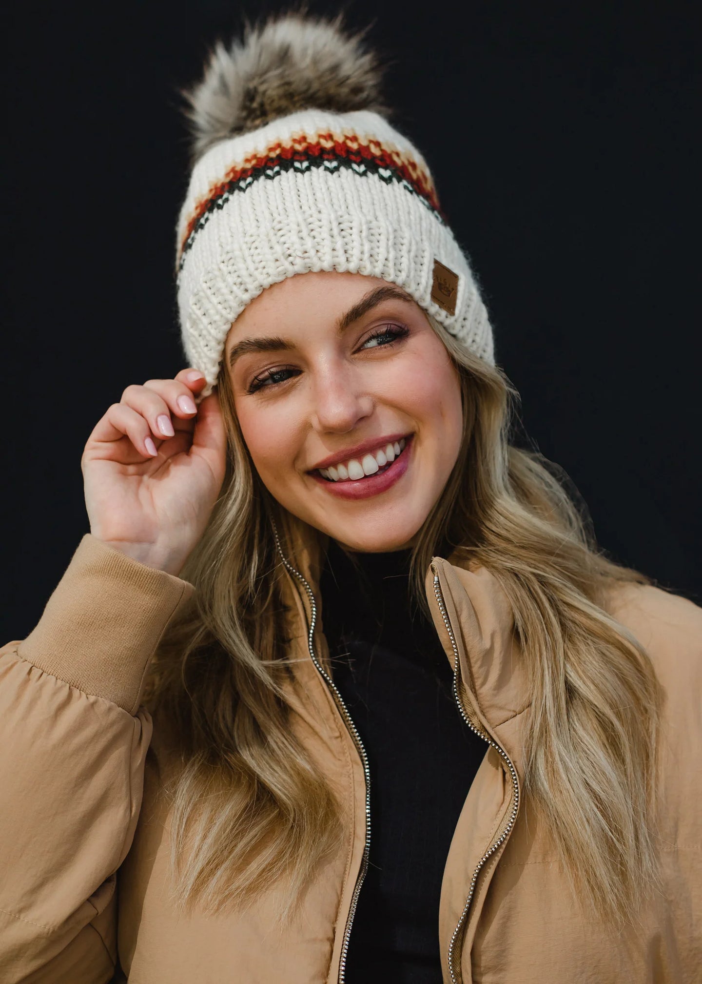 Cream Beanie