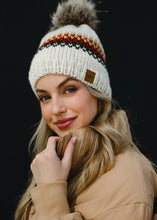 Load image into Gallery viewer, Cream Beanie