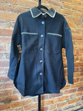 Load image into Gallery viewer, Stitchline Oversized Shacket in Black