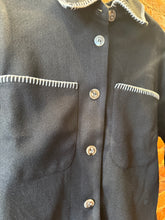 Load image into Gallery viewer, Stitchline Oversized Shacket in Black