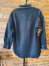Load image into Gallery viewer, Stitchline Oversized Shacket in Black