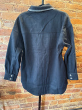 Load image into Gallery viewer, Stitchline Oversized Shacket in Black