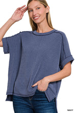 Load image into Gallery viewer, The Navy Ribbed Top