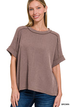 Load image into Gallery viewer, The Brown Ribbed Top