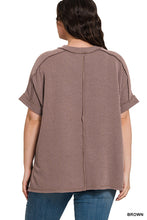 Load image into Gallery viewer, The Brown Ribbed Top