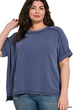 Load image into Gallery viewer, The Navy Ribbed Top