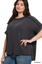 Load image into Gallery viewer, The Charcoal Ribbed Top
