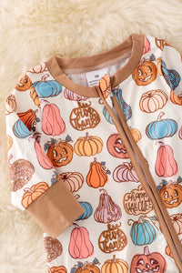 Fall Happy Halloween Zip Up