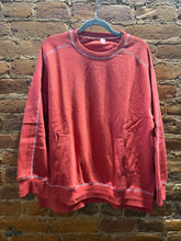 Load image into Gallery viewer, The Stitch-line Sweatshirt in Blushed Brick