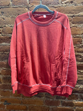 Load image into Gallery viewer, The Stitch-line Sweatshirt in Blushed Brick