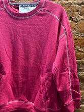 Load image into Gallery viewer, The Stitch-line Sweatshirt in Plum Pink