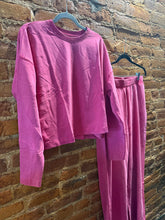 Load image into Gallery viewer, Mineral Wash Cotton Set in Plum Pink