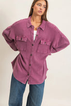 Load image into Gallery viewer, The Waffle Knit Button Up in Dark Cherry