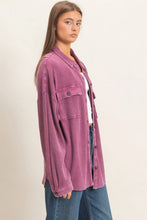 Load image into Gallery viewer, The Waffle Knit Button Up in Dark Cherry