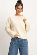 Load image into Gallery viewer, The Staple Sweater in Cream