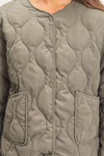 Load image into Gallery viewer, Dark Olive Quilt Jacket