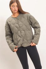 Load image into Gallery viewer, Dark Olive Quilt Jacket