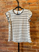 Load image into Gallery viewer, Ruffle + Stripes Top