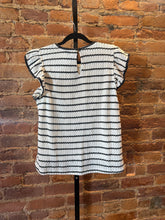 Load image into Gallery viewer, Ruffle + Stripes Top