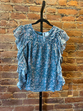 Load image into Gallery viewer, Botanical Paisley Ruffle Top