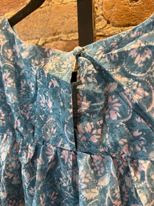 Botanical Paisley Ruffle Top