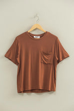 Load image into Gallery viewer, The Classic Pocket Top in Dark Mocha