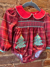 Load image into Gallery viewer, Smocked Christmas Tree Onesie
