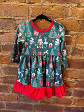 Load image into Gallery viewer, Green Nutcracker Dress