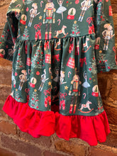 Load image into Gallery viewer, Green Nutcracker Dress