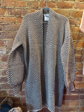 Load image into Gallery viewer, Brown Herringbone Cardigan