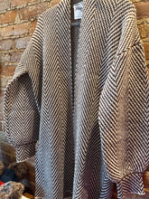 Load image into Gallery viewer, Brown Herringbone Cardigan