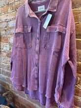 Load image into Gallery viewer, The Waffle Knit Button Up in Dark Cherry