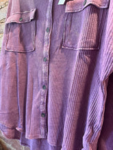 Load image into Gallery viewer, The Waffle Knit Button Up in Dark Cherry