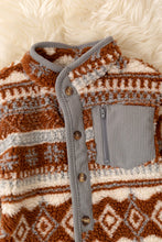 Load image into Gallery viewer, Aztec Sherpa Jacket