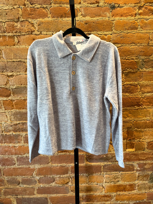 The Collared Sweater Heather Grey