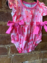 Load image into Gallery viewer, Fuchsia Floral Onesie