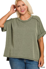 Load image into Gallery viewer, The Light Olive Ribbed Top