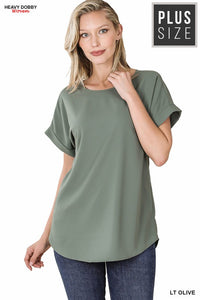 Iced Olive Top Plus