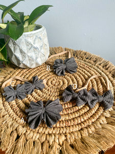 Charcoal Bows