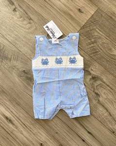 Boys Embroidered Romper