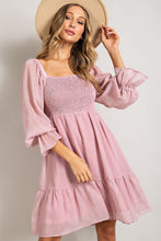Load image into Gallery viewer, The Metallic Dusty Pink Dress