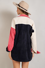 Load image into Gallery viewer, The Rylan Colorblock Corduroy - Navy/Pink