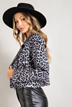 Load image into Gallery viewer, Night Out Leopard Moto Jacket