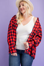 Load image into Gallery viewer, Red/Navy Flannel Plus